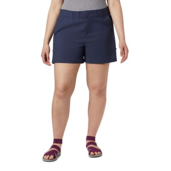 Columbia Firwood Camp II Plus Size, Pantalones Cortos Azul Marino Para Mujer | 651970-CZS